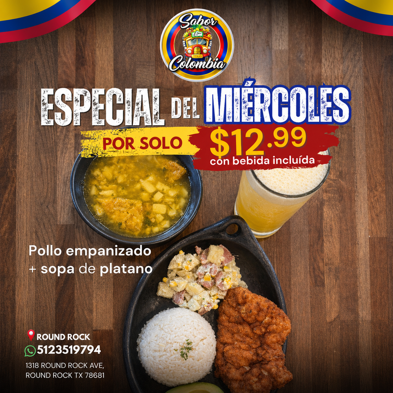 Pollo Empanizado + Sopa de Plátano