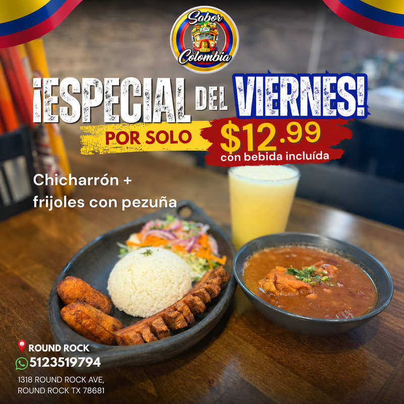 Chicharrón + Frijoles con Pezuña