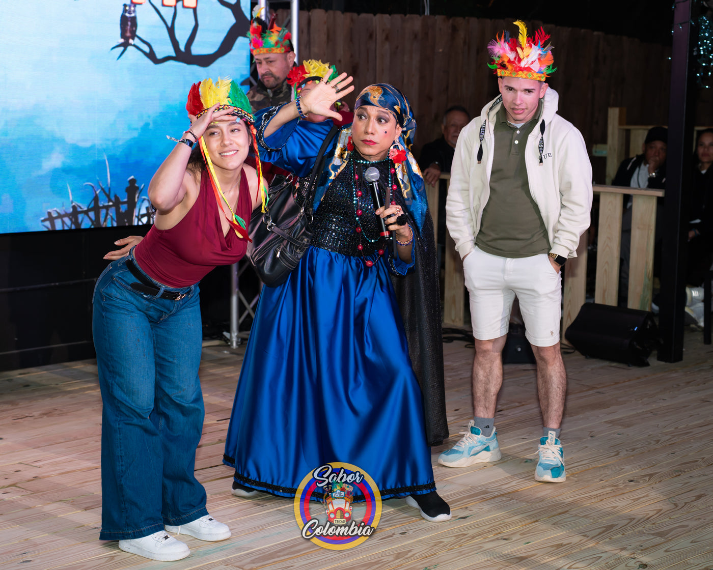 Costume night at Sabor Colombia